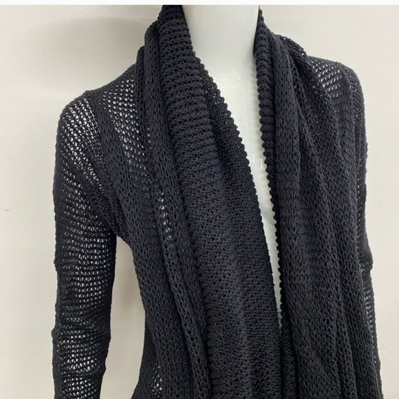 WIDOW Super Long KnittedCardigan In BLACK NWT SIZE SMALL - Picture 2 of 3